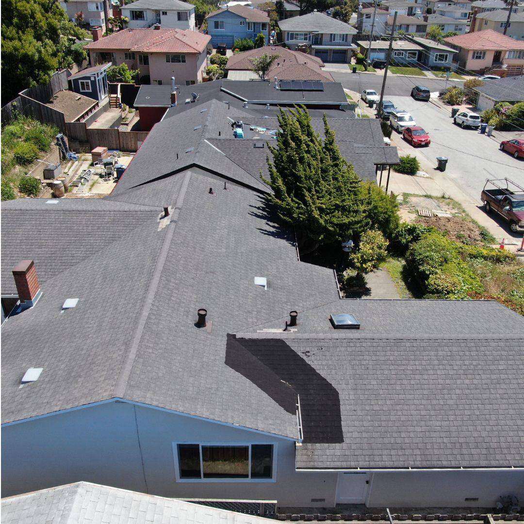 drone bird eye view